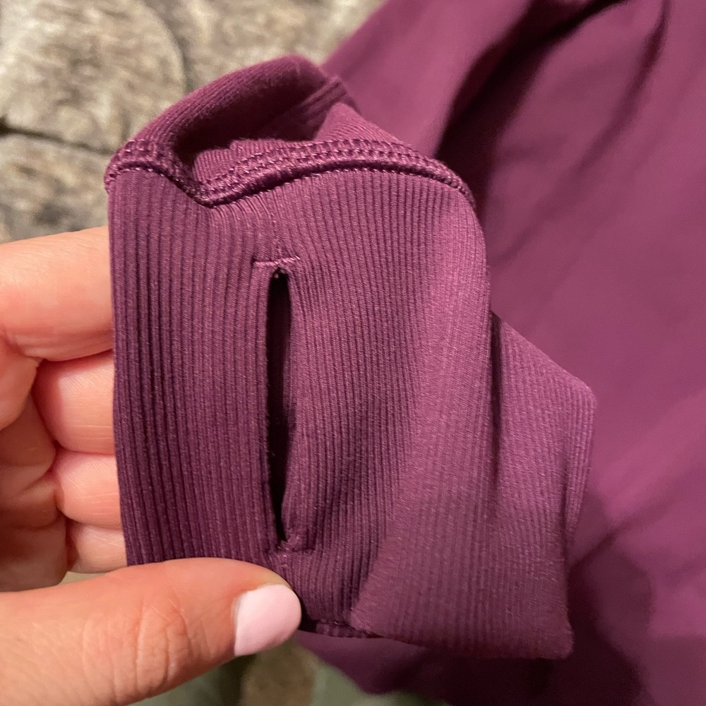 Lululemon nice asana purple zip up sweater jacket - Picture 6 of 16